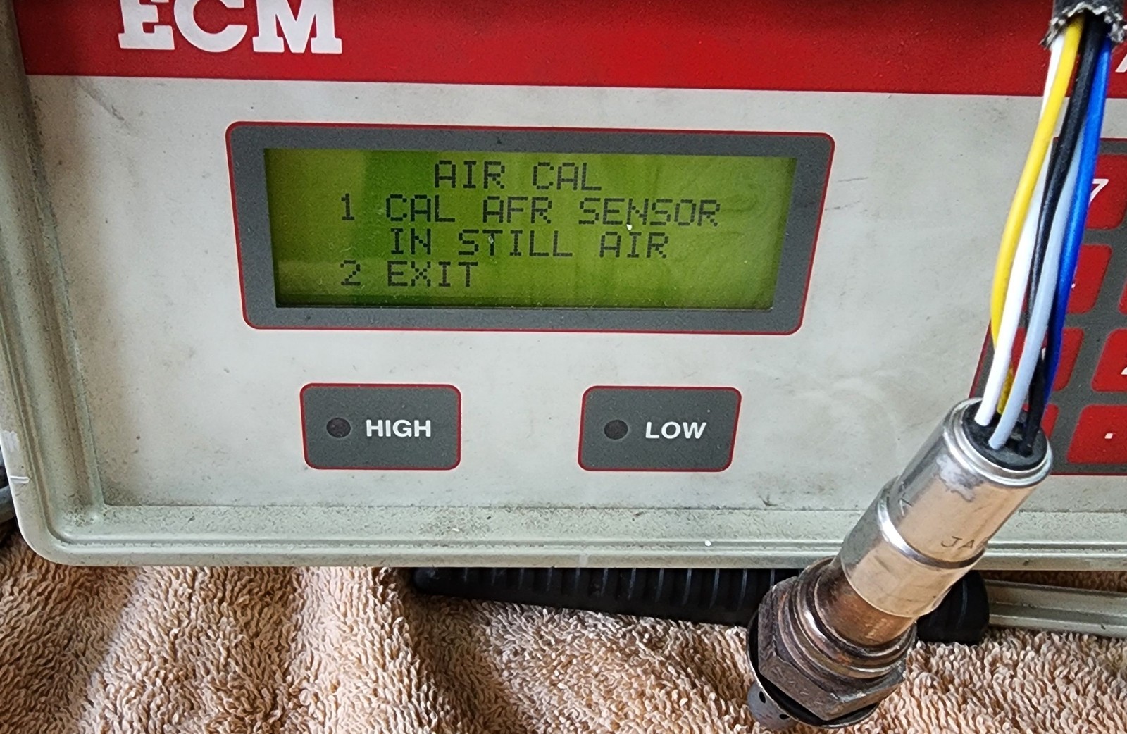ECM AFRecorder 2400G AFR lambda wideband meter w RPM ignition spark timing MAP