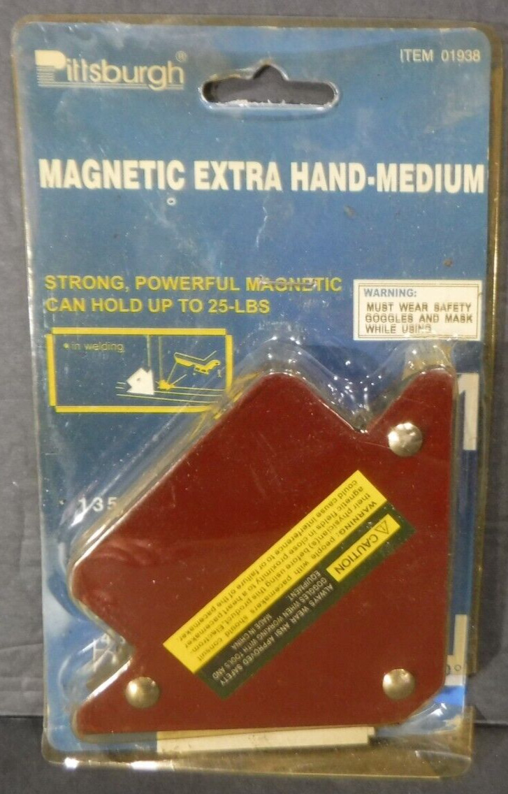 NOS Pittsburgh Magnetic Extra Hand Medium #01938 Welding Metal Work 25-Lbs