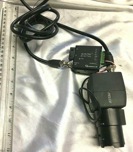 Pelco Day Night Camera CCC1390H-6 & Optelecom Up-the-Fiber Digital Free Shipping