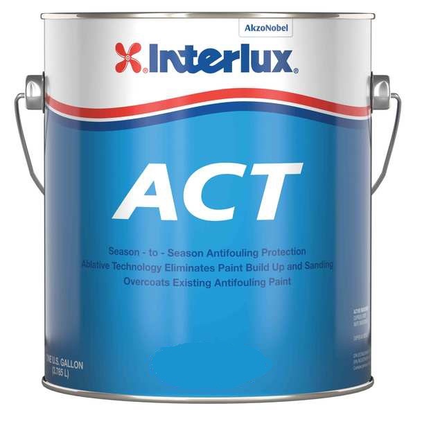 Interlux Act Ablative Antifouling Bottom Paint Boat Red Gallon 4490U 4490UG