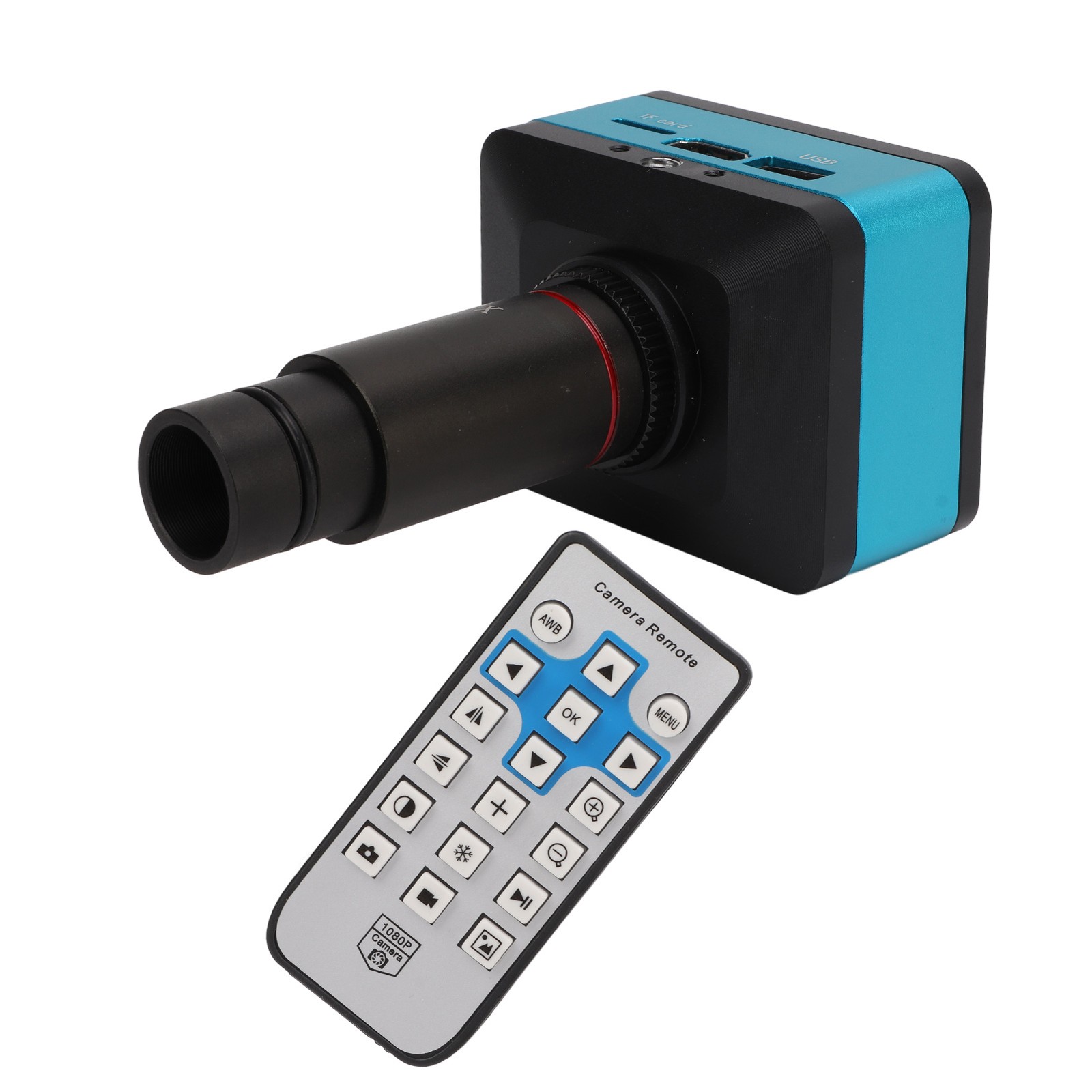 4K 12MP 60FPS Industrial Microscope Camera With 0.5X Lens