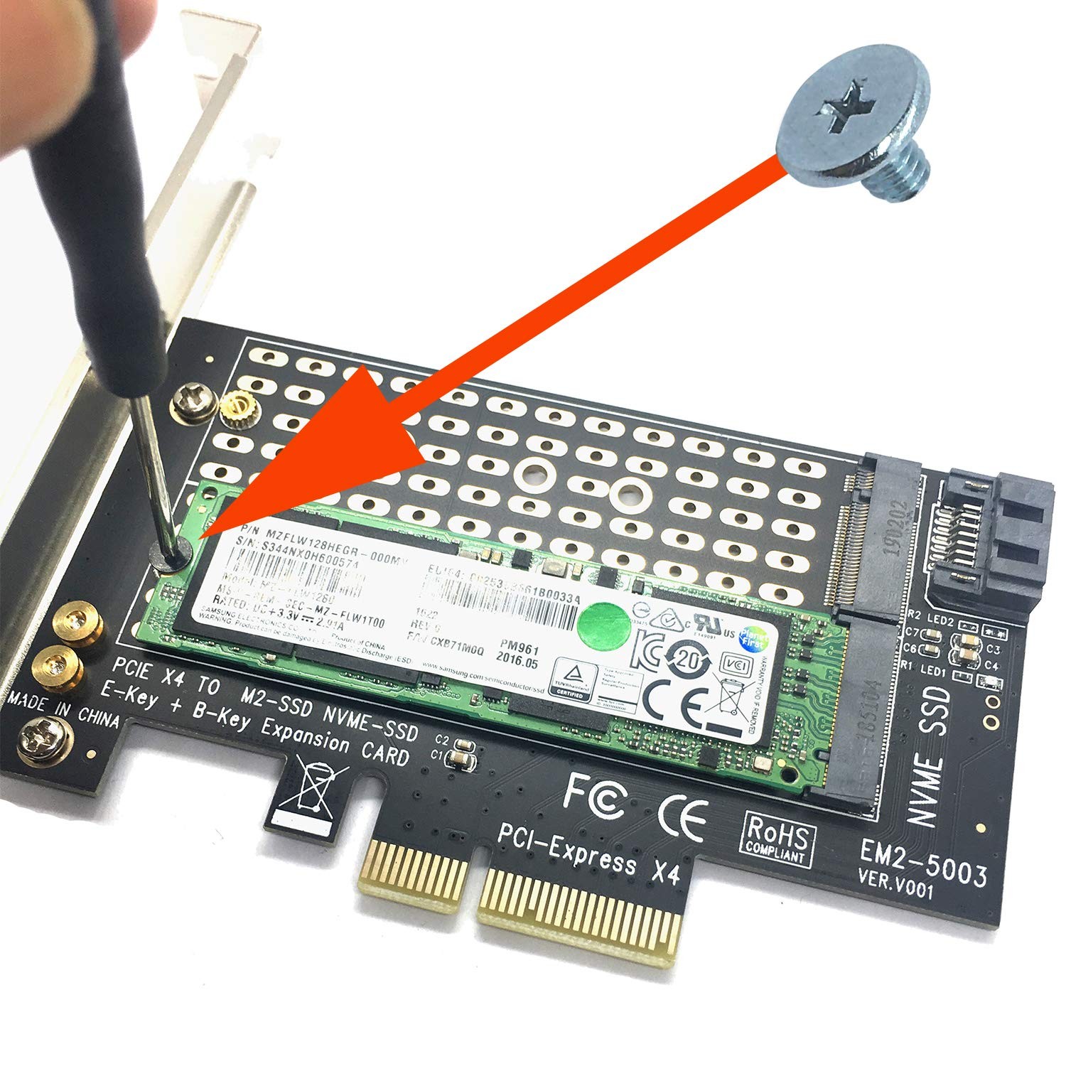 m2 2280ssd Screws Kit,PCIe NVMe M.2 SSD Mounting
