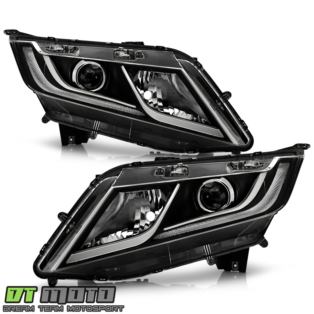 For 2018-2020 Honda Odyssey Halogen w/ LED DRL Headlights Headlamps Left+Right