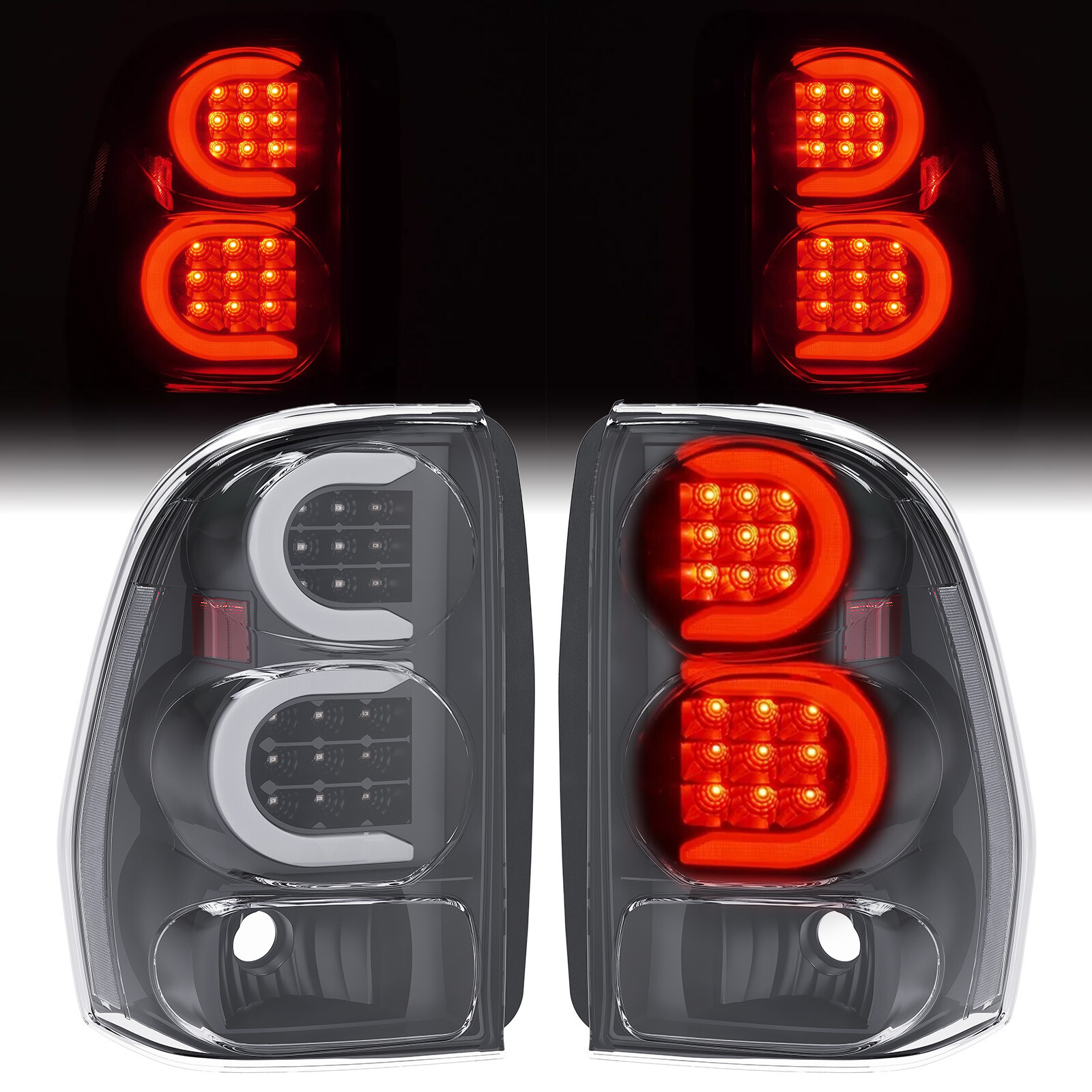 Clear Lens LED Turn Tail Lights For Chevrolet Trailblazer 2002-2009 #GM2801150