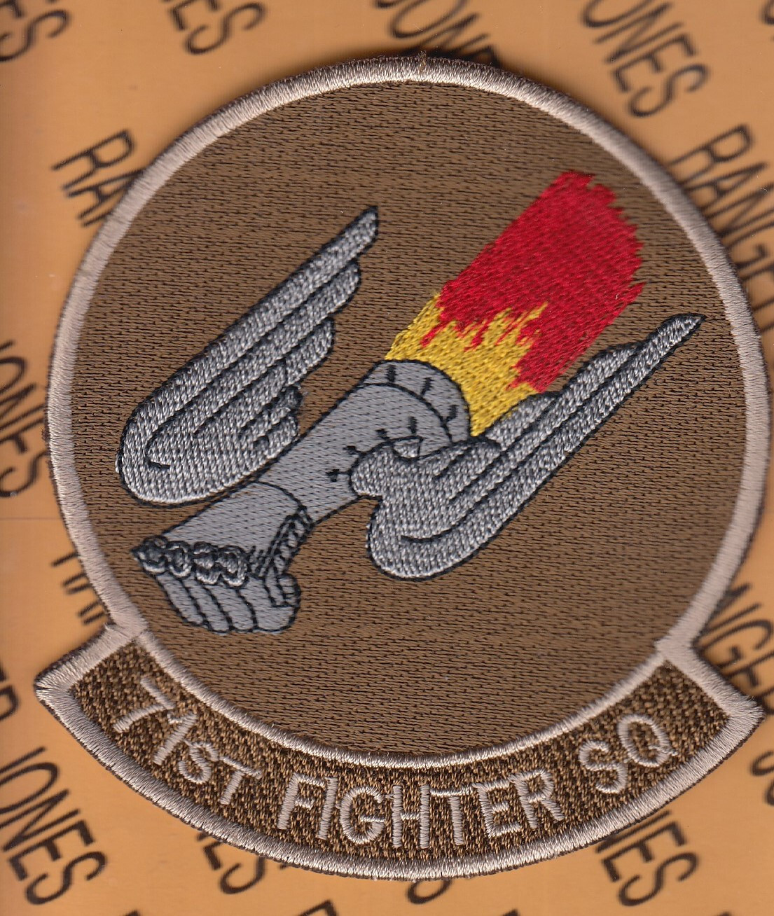 USAF Air Force 71st Fighter Sq FS IRONMEN 4" patch c/e B