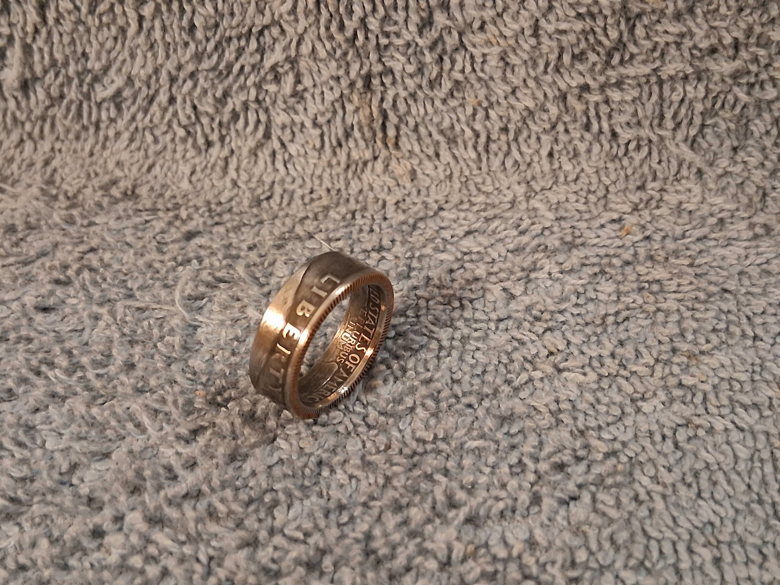 1991 Washington Quarters, Handmade Coin Ring, Size 6 clad