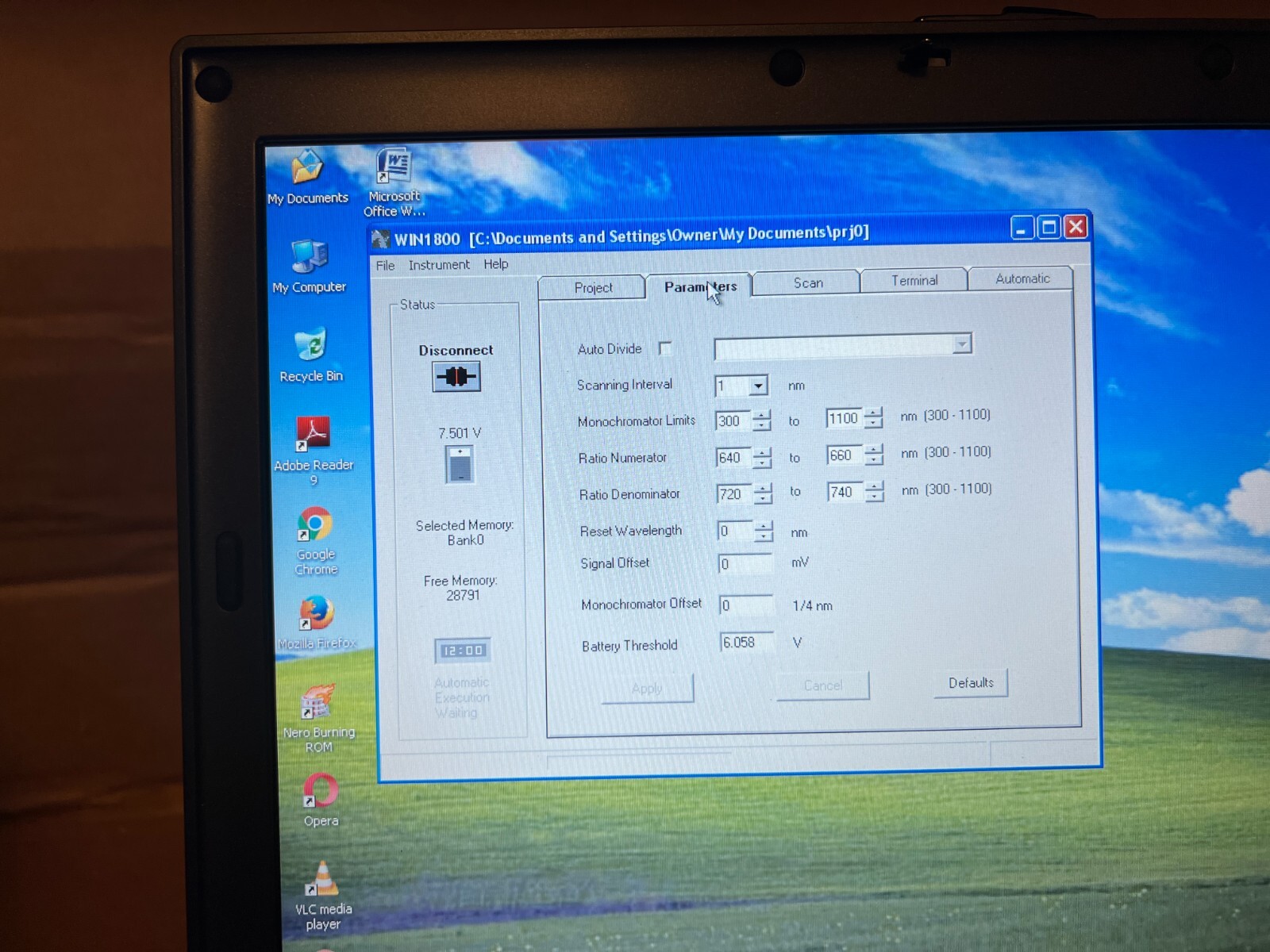 Li-Cor LI-1800 Portable Spectroradiometer w/ Software on Notebook --Complete--