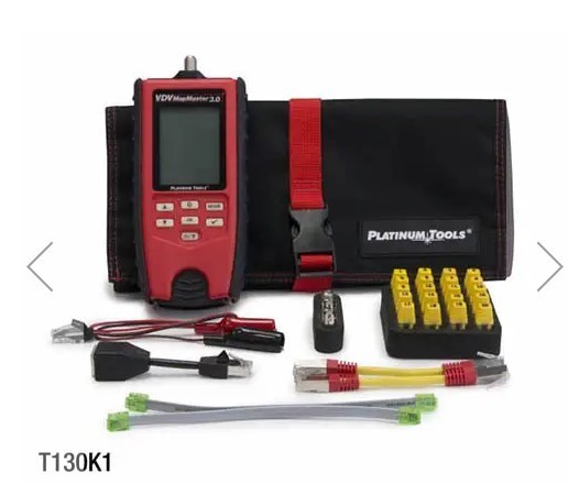 Platinum Tools T130K1 Platinum Tools logo VDV MapMaster 3.0 Cable Tester Kit, Ne
