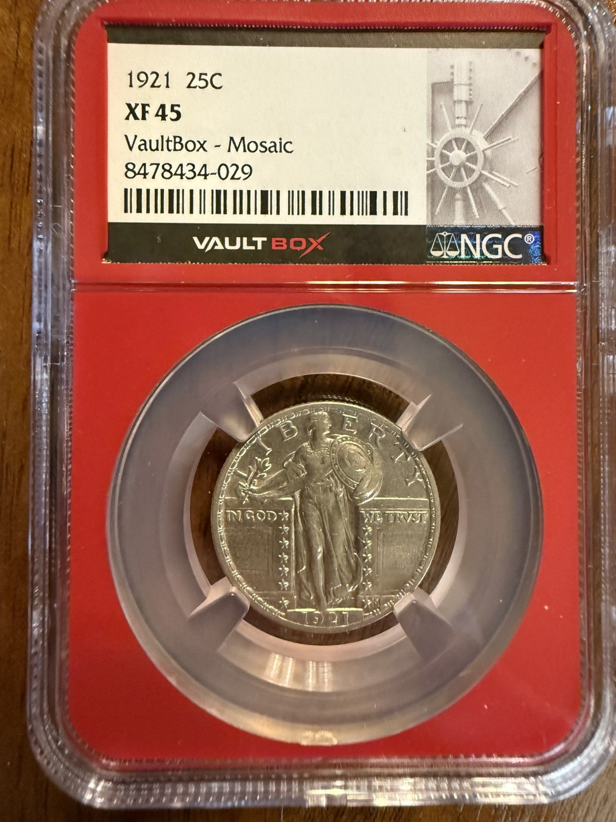 1921 Standing Liberty Quarter NGC XF45 Undergrade - VaultBox