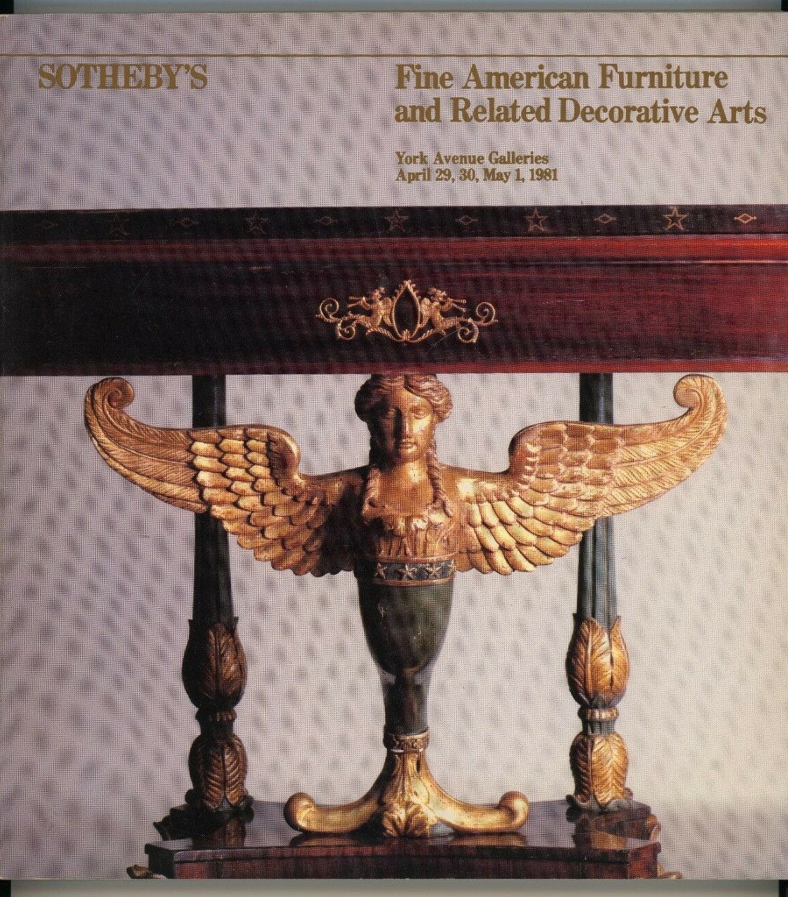 Sothebys Auction 1981 Fine American Furniture Decorative Arts Silver Folk Art