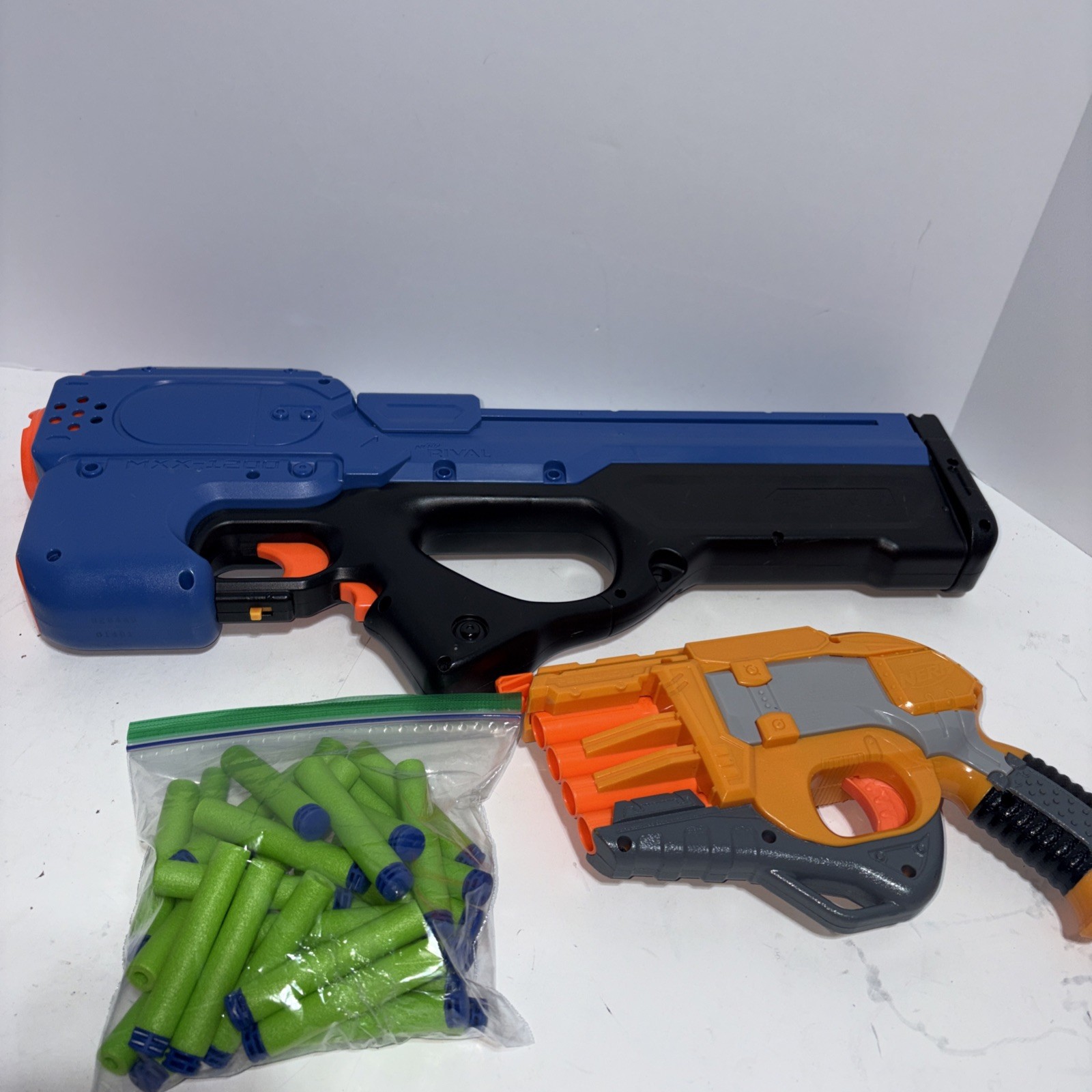 NERF MXX-1200 Motorized Blaster, Blue & Doomlands Persuader - READ DESCRIPTION
