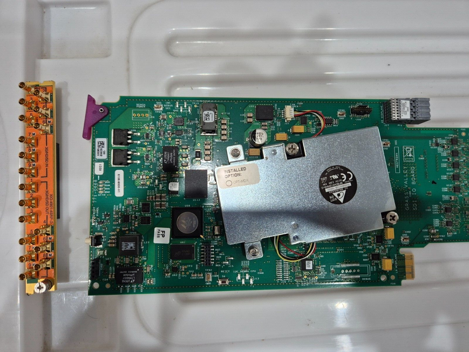 Grass Valley XIO-4901 3G/HD/SD I/O Coax Input Board for FR4 Node Multiviewer
