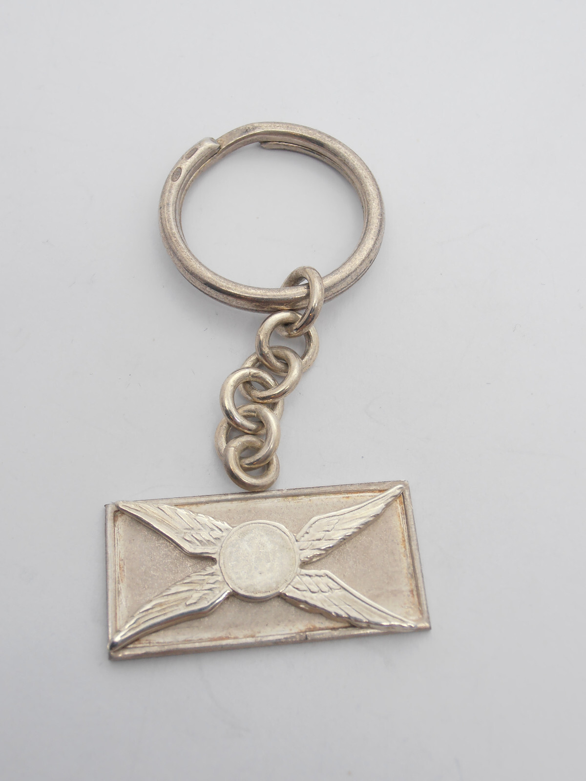 Civil Helicopter: 925 Silver Keychain - Helicopter Pilot Patent
