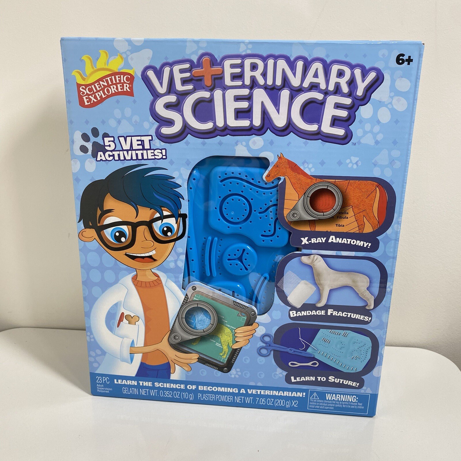 Scientific Explorer Kids Veterinary Science Experiment Kit 23 Pieces NEW
