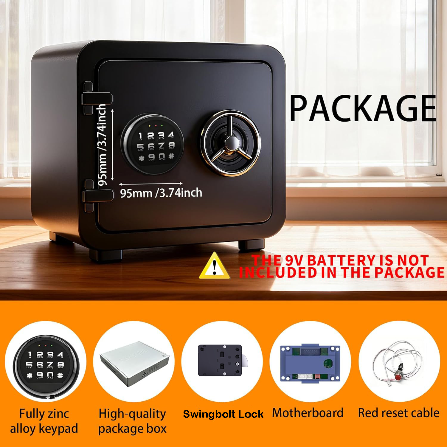 New Electronic Safe Lock Replacement Swingbolt Lock 4 Pin Safe Keypad Lock