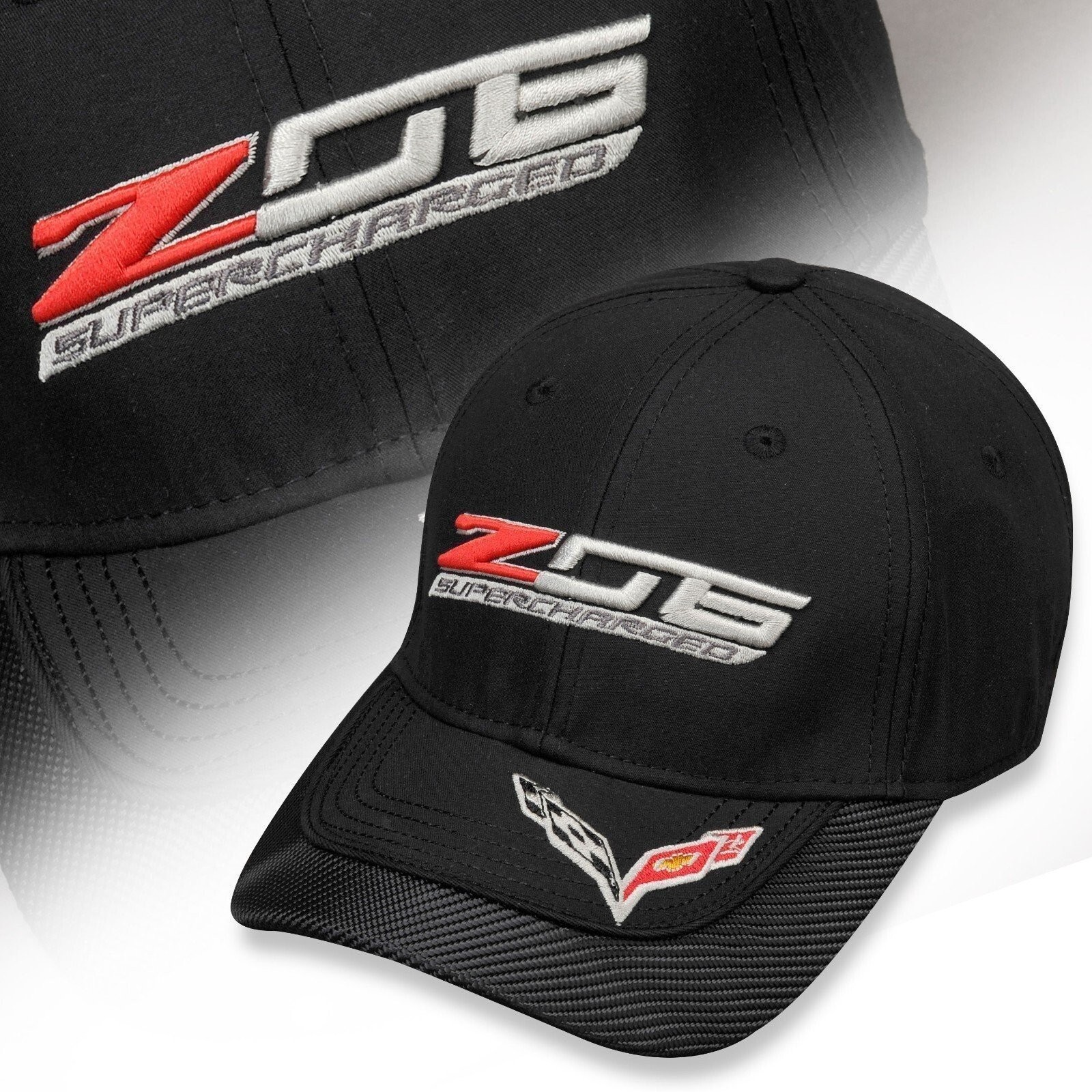 2015-2019 Corvette C7 Carbon Fiber Hat Z06 Logo