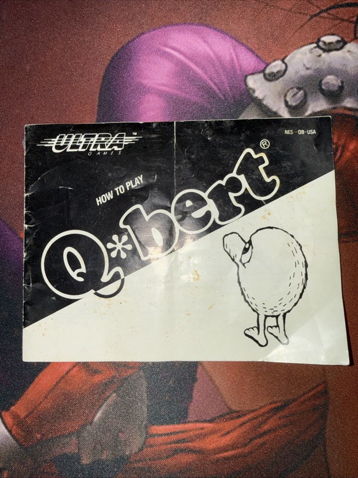 Q*Bert #NES-QB-USA Authentic Instruction Booklet Only