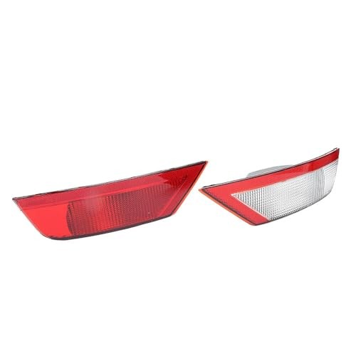 Pair Rear Bumper Reflectors Reflex Lights Red Lens Compatible with Fo rd