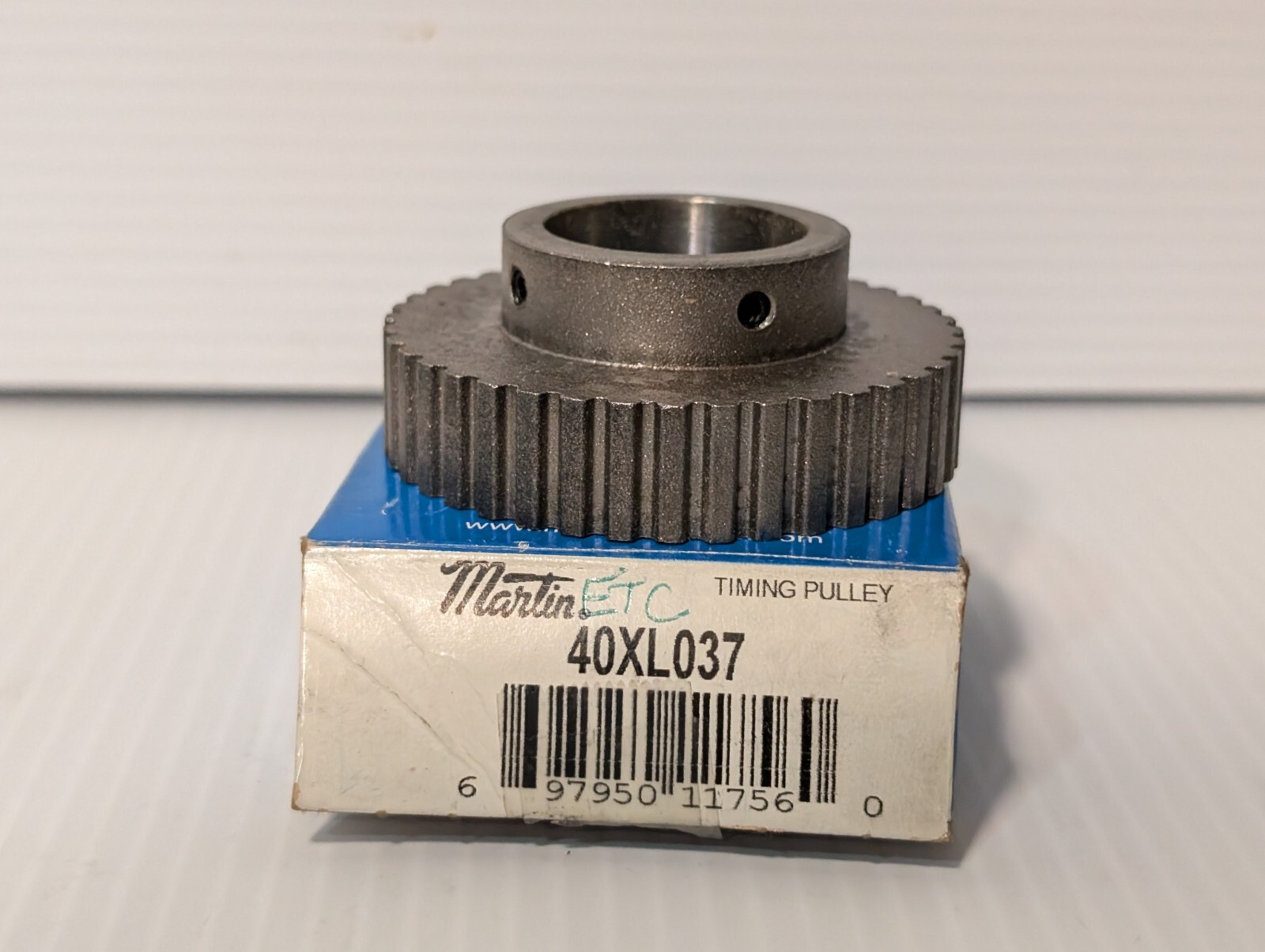 Metal Timing Pulley, Martin Sprocket 40XL037 Metal Timing Pulley, 40 Tooth