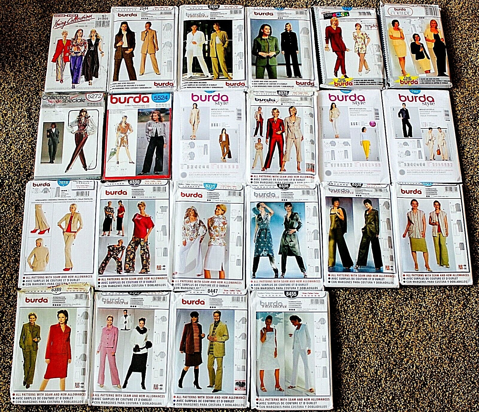 U PICK! Vtg PANTS & SKIRTS Pattern Burda or Neue Mode ~ UC