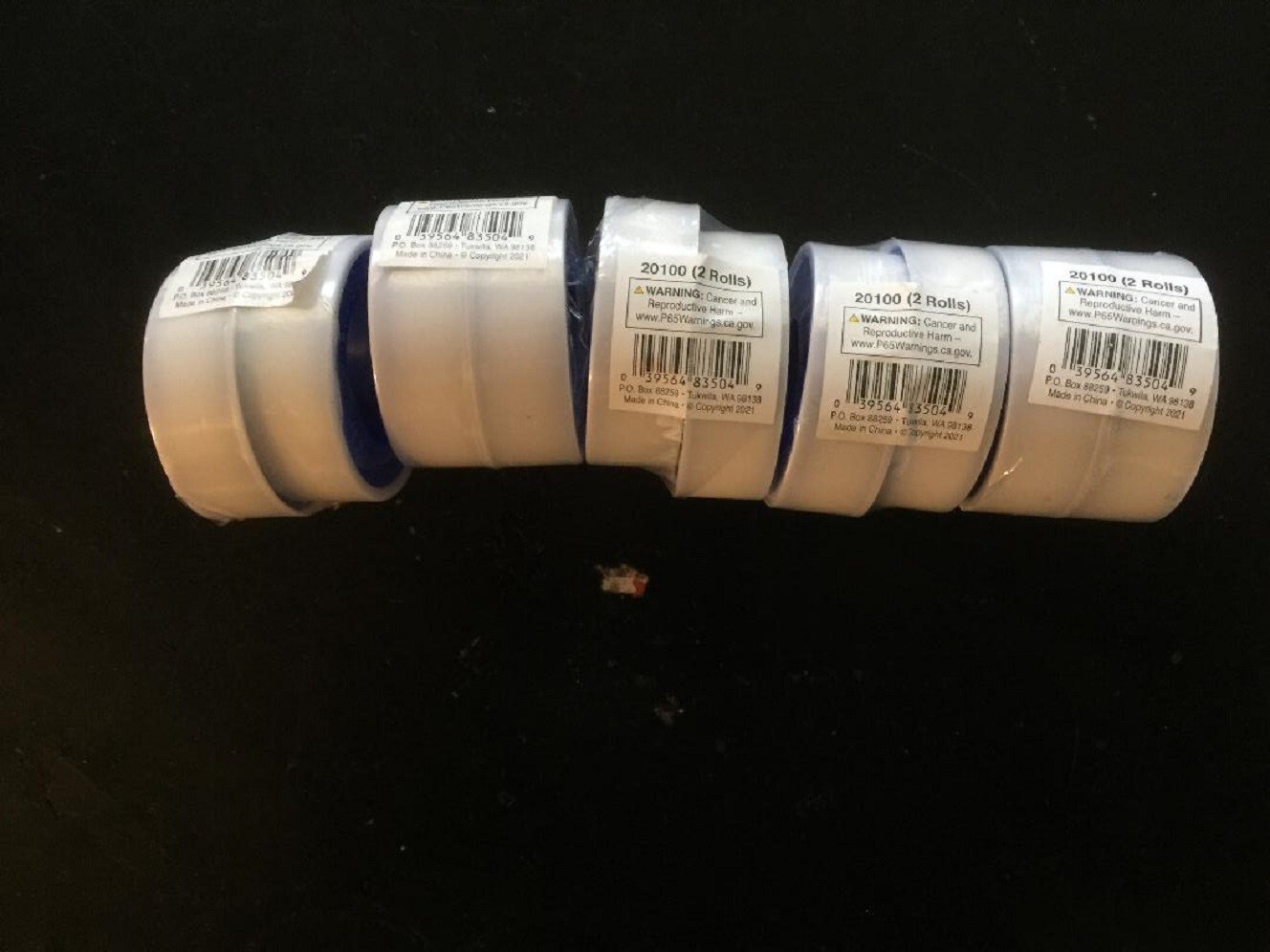 20 rolls Performance Tool 20100 White PTFE Thread Sealing Tape