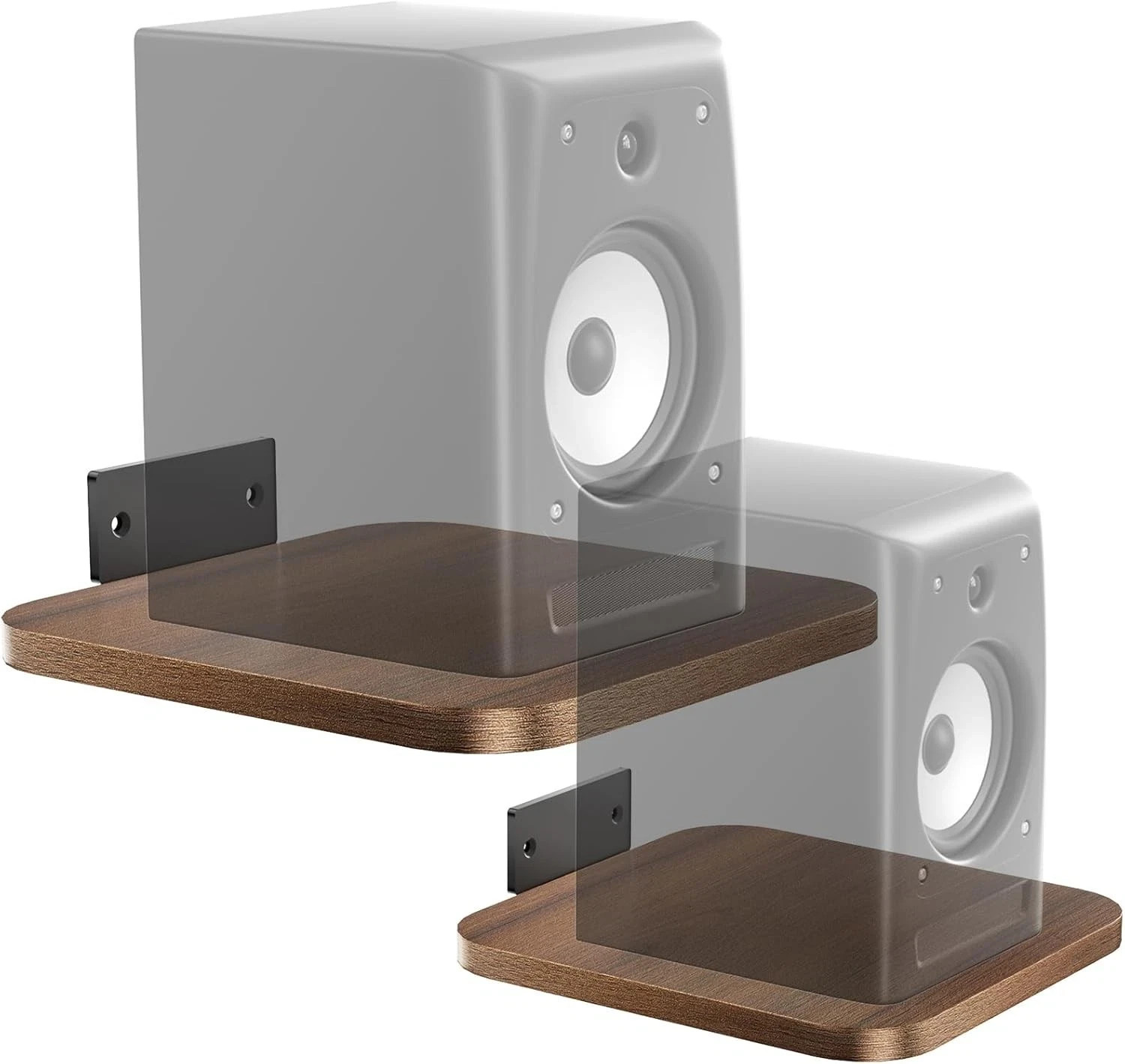 Speaker Wall Mount, Heavy Duty Bookshelf Speaker Floating Wall Shelves, Surround