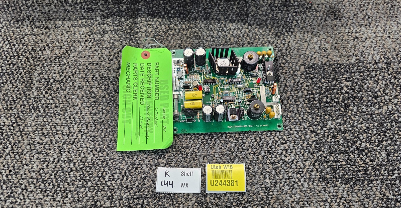 500094-003 Head Sign Power Supply Processor Circuit Board