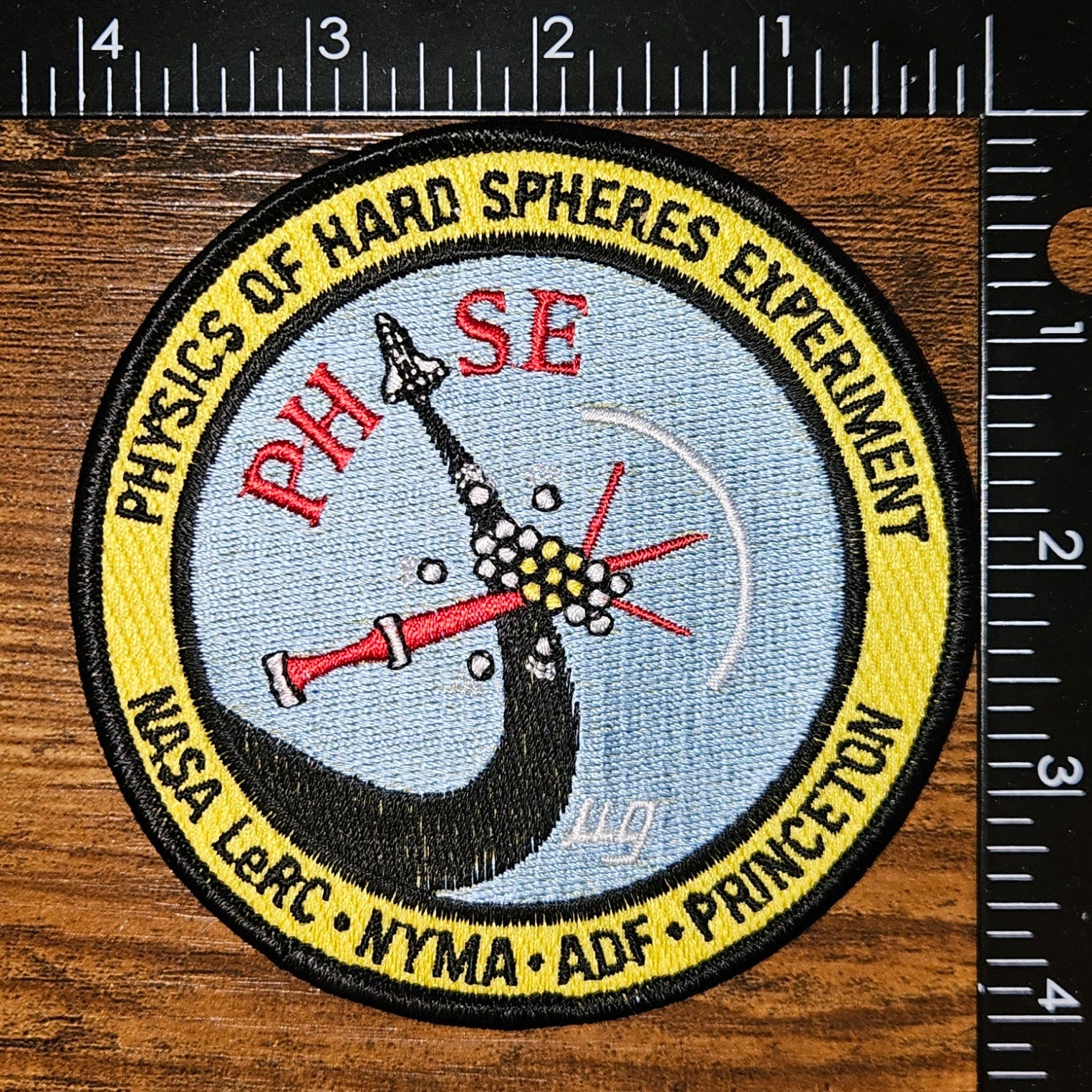 Physics of Hard Spheres Experiment NASA LeRC NYMA ADF Princeton Space Patch
