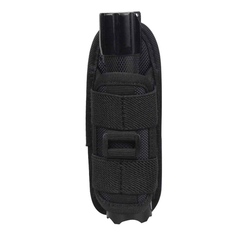 Outdoor Flashlight Pouch Rotatable Belt Clip Nylon Torch Protector
