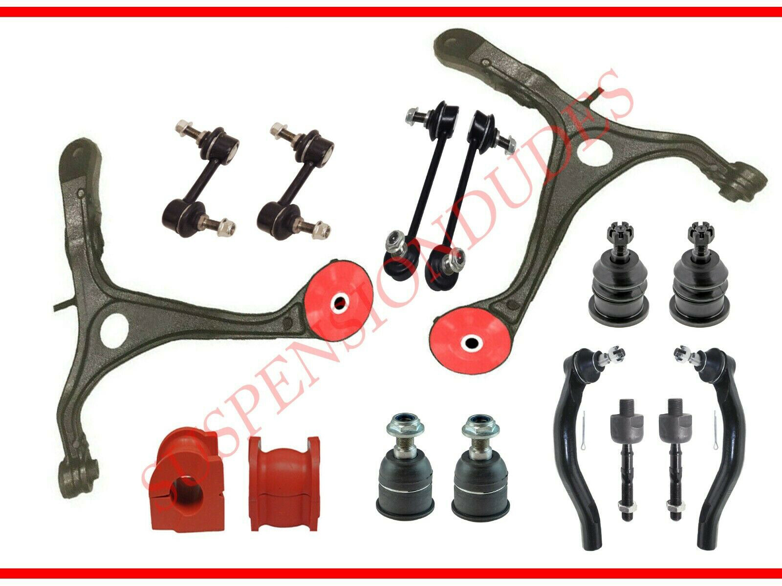 16PC Front Lower Control Arm Kit for 2007-2008 Acura TL