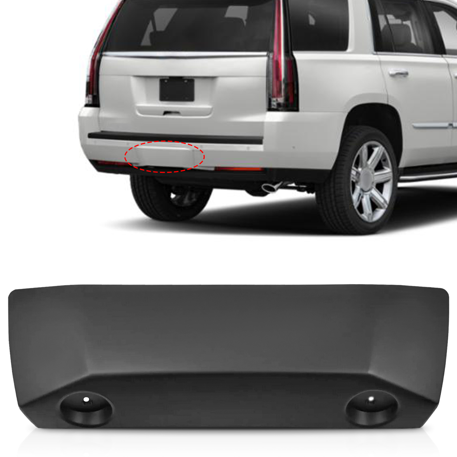 For 15-20 Escalade ESV Bumper Tow Hook Cover 84410295 GM1180178