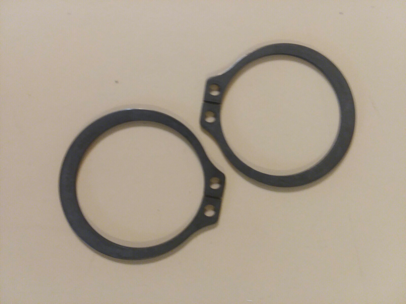 External Retainting Snap Ring - Black Oxide - Spring Steel (2 pcs) 1 3/16 " USA