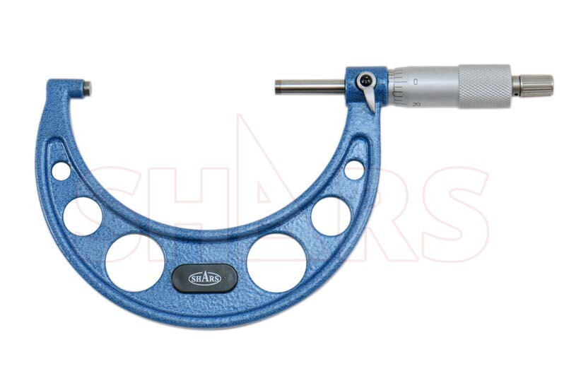 SHARS 0-100mm Solid Metal Frame Micrometer Set NEW L}
