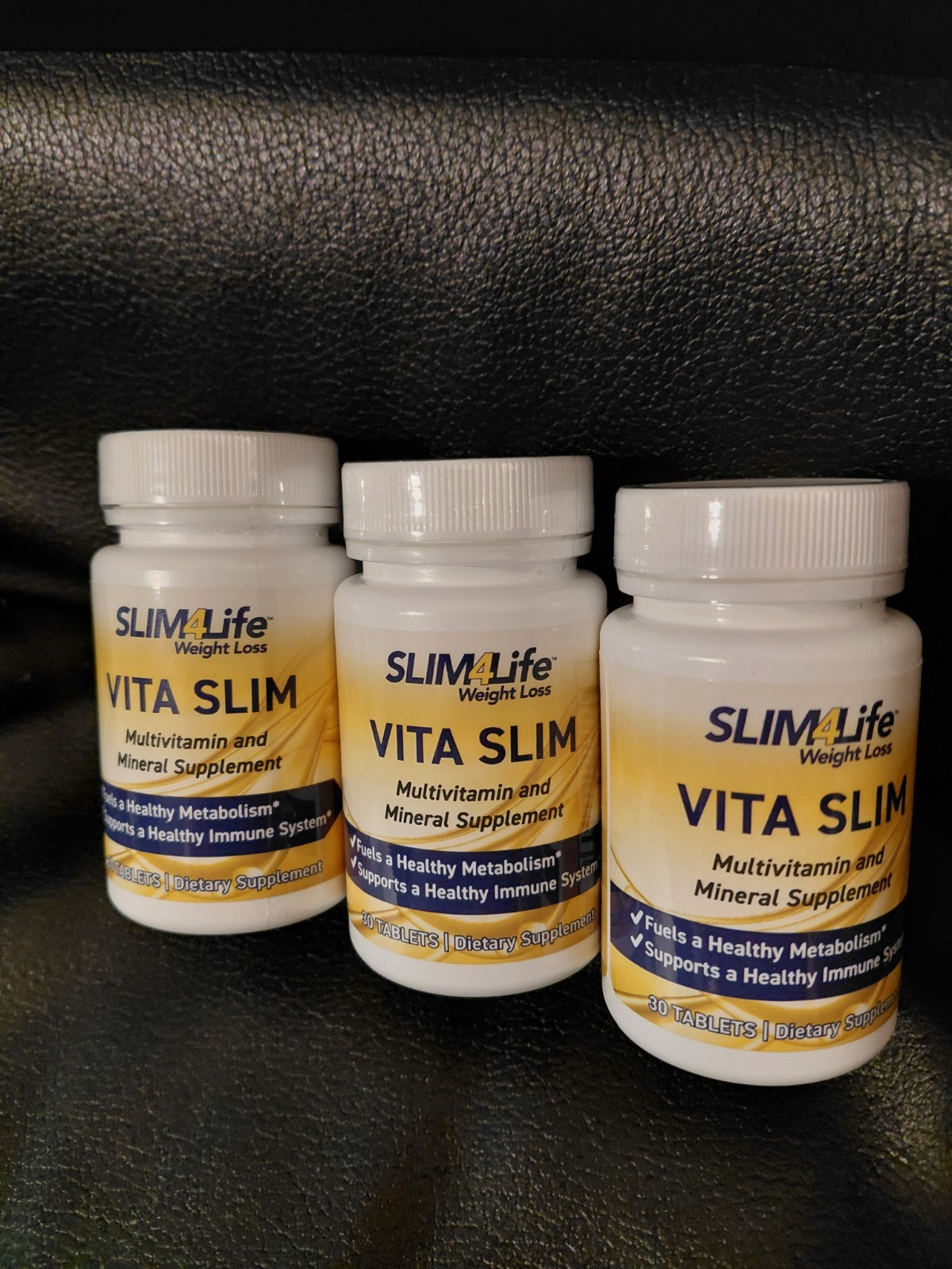 3 - New 30 tablets bottles of Slim4life Vita Slim 4 Life Dietary Supplements FS