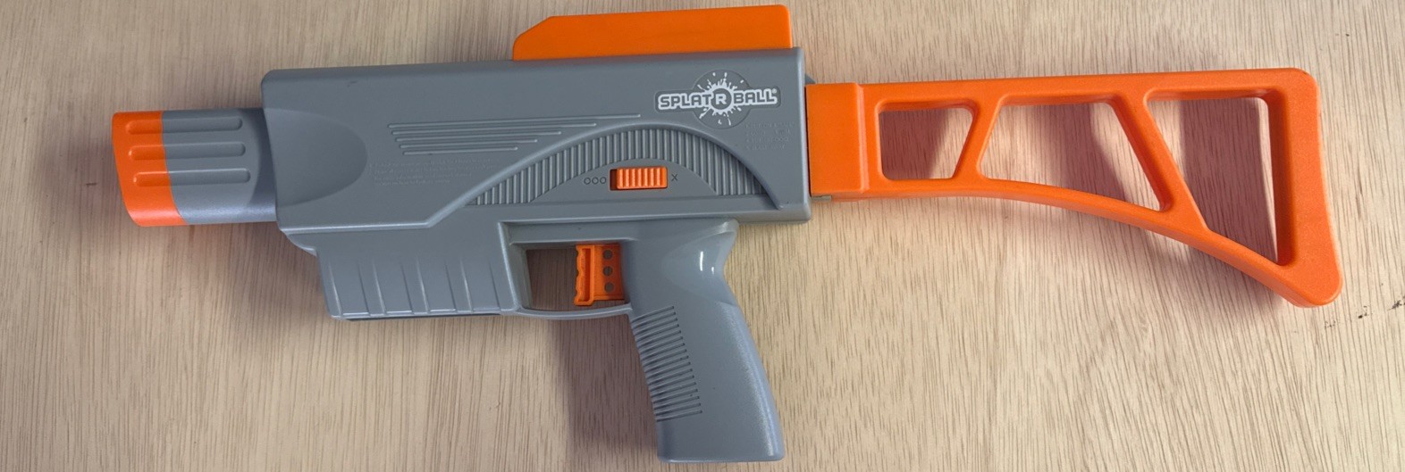 Splat R Ball SRB375M Water Ball Blaster Gun Toy with orange stock! As-Is