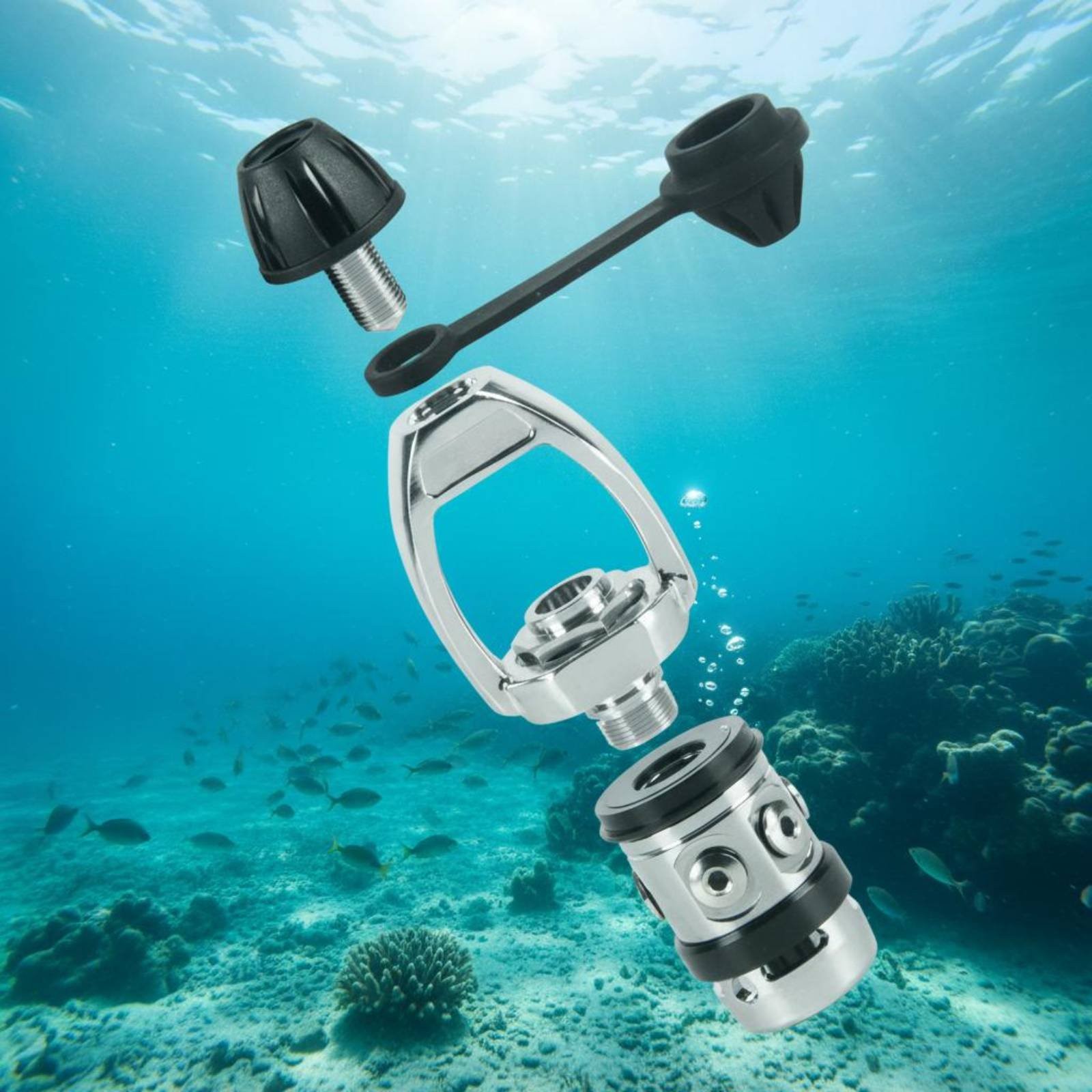 Diving Initial Stage Pressure Reducer Rust Resistant Diving Gear High