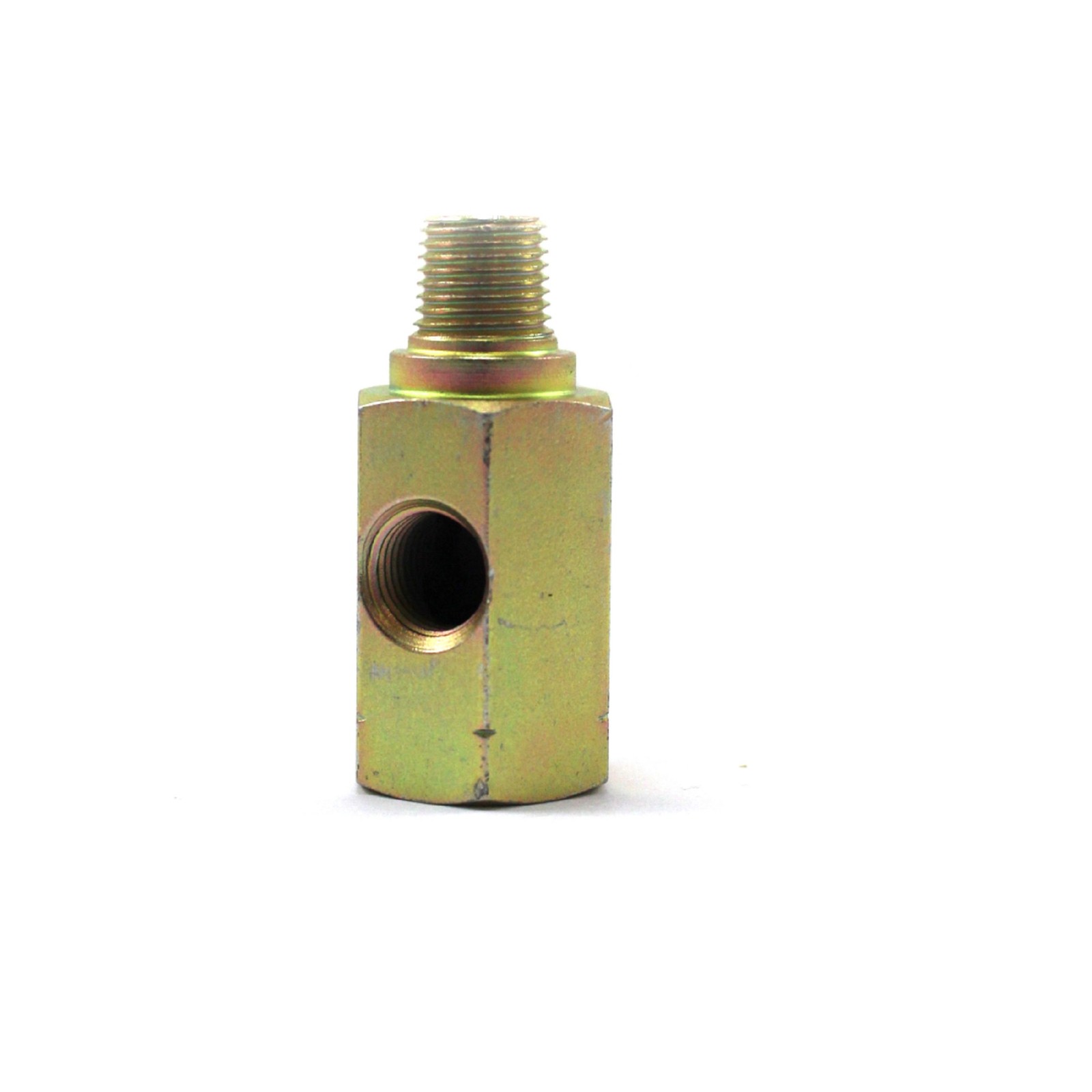 Mocal T Piece For Oil 1/8'' NPT Take Off - M10 x 1.0 Taper Male & Female Thread