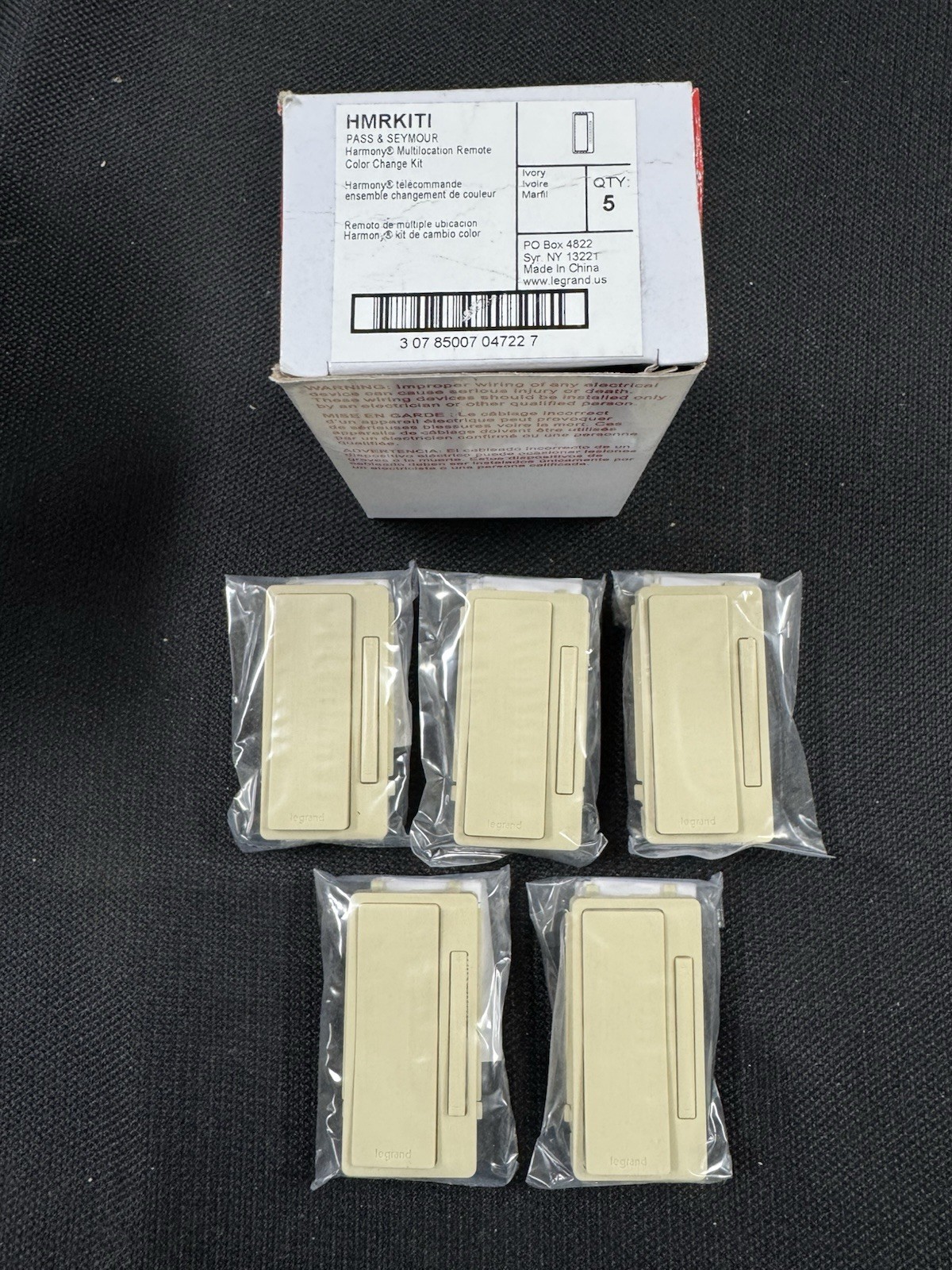 (Box of 5) HMRKITI LEGRAND Interchangeable Cover Multi-Location Remote Dimmer