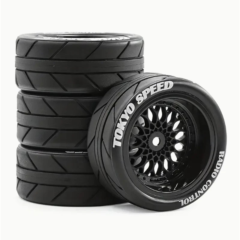 1/10 Onroad Rc Car Wheels Tires for Tamiya TT01 MST HPI HSP Kyosho Traxxas 4tec