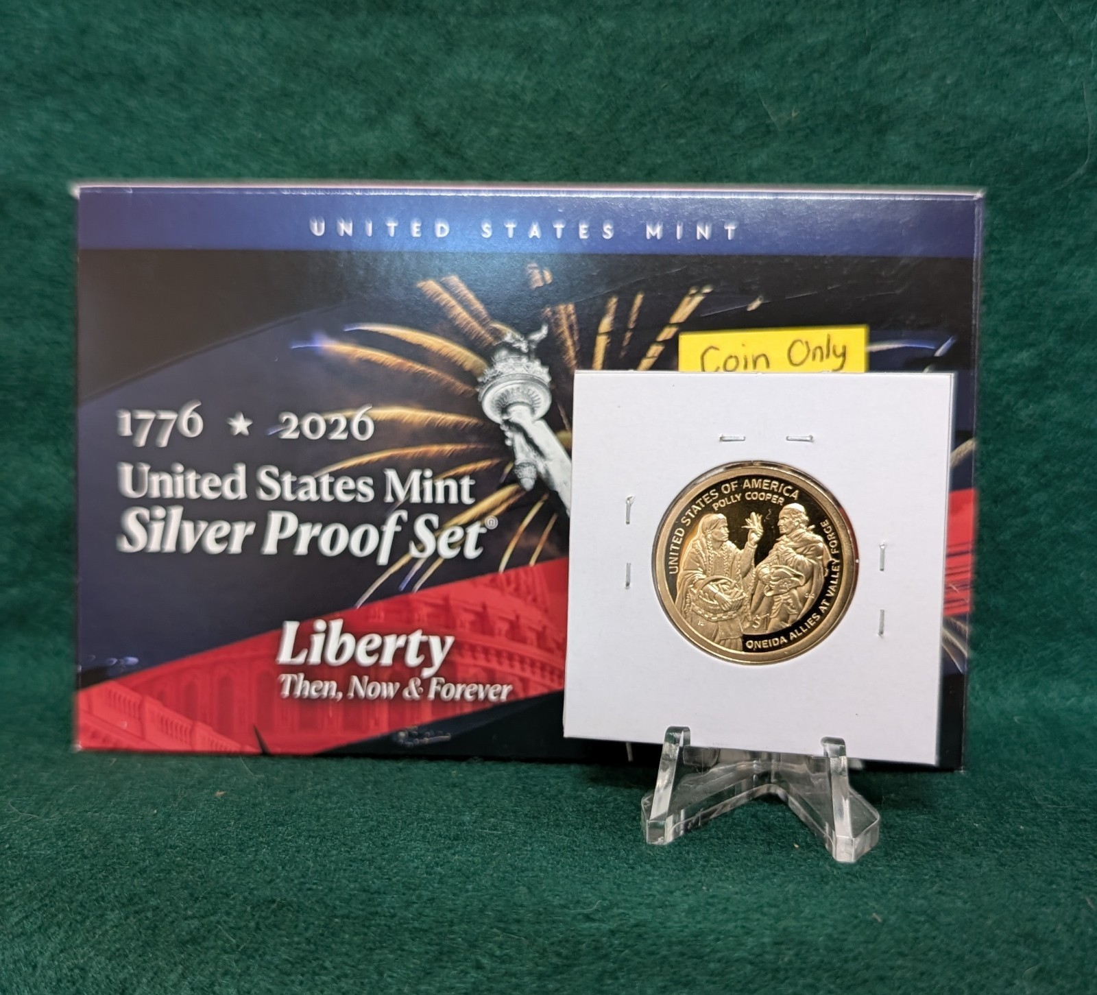 2026-S Native American Dollar Polly Cooper Uncirculated from Silver Proof Set