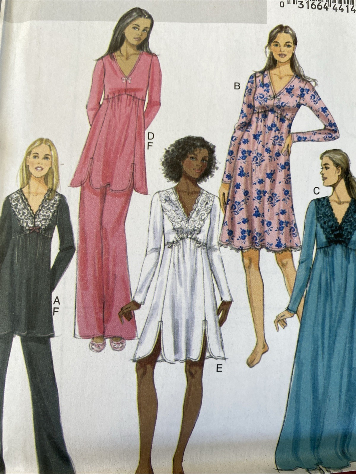 Butterick Sewing Patterns 5688 Misses Top Gown Pants Size L-XXL Uncut