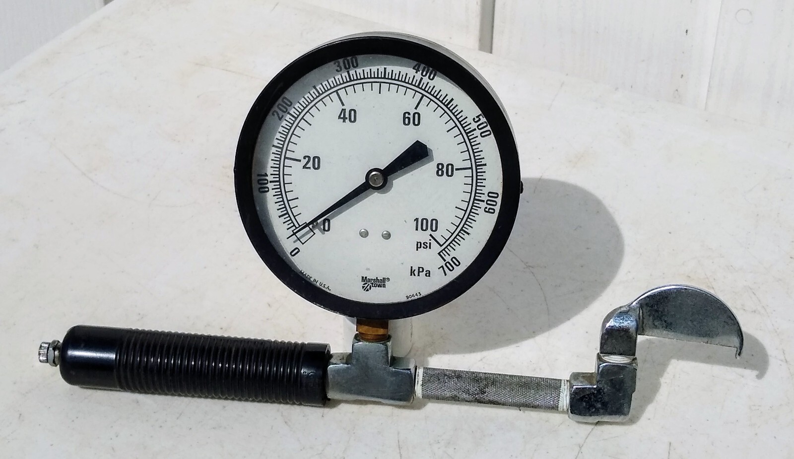 PITOT WATER PRESSURE FLOW TEST GAUGE FIRE HYDRANT METER PIPE MARSHALLTOWN GAGE