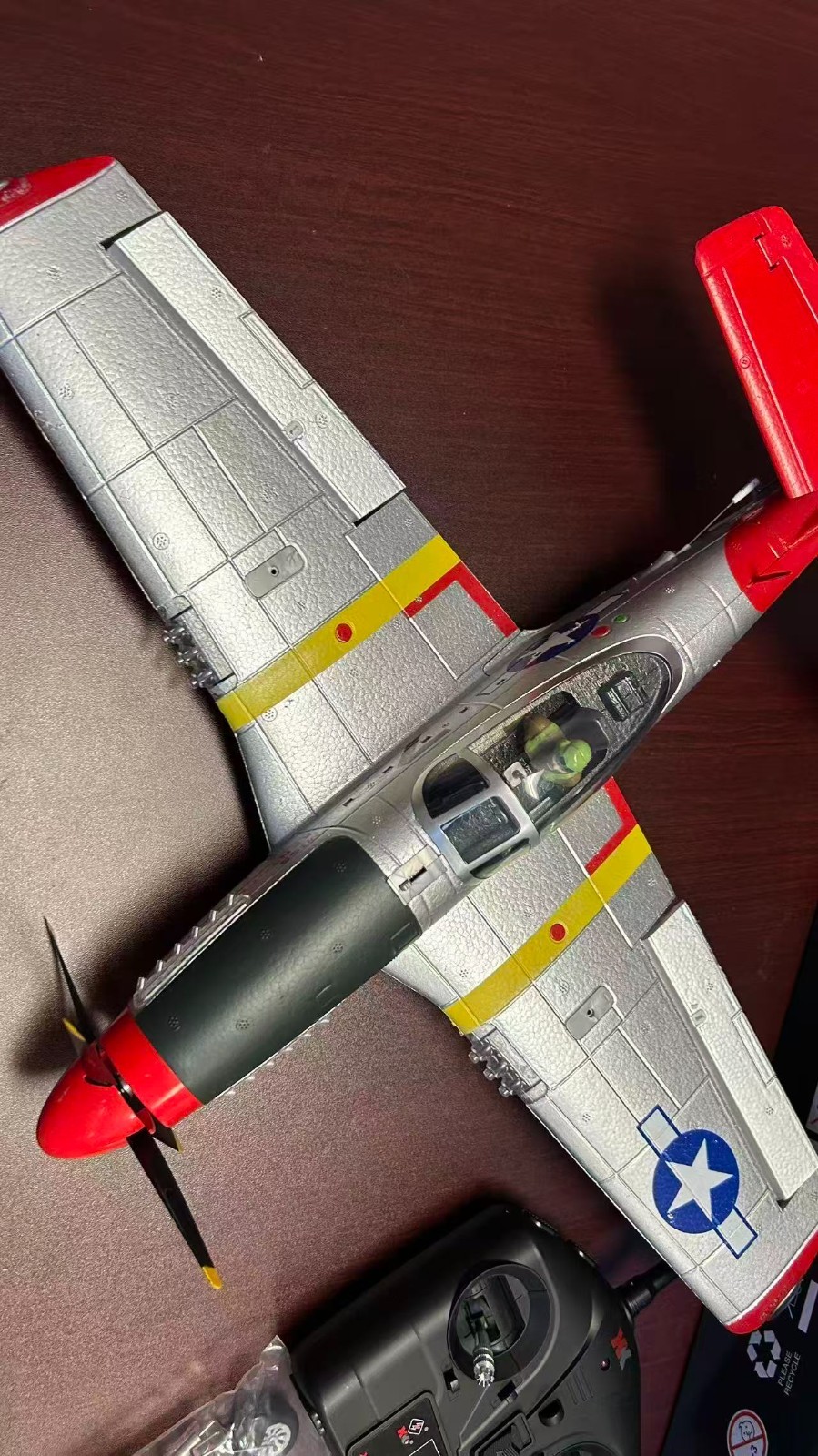 WLtoys A280 Brushless motor RC Airplane, P51 Mustang 4 Channel RC Plane