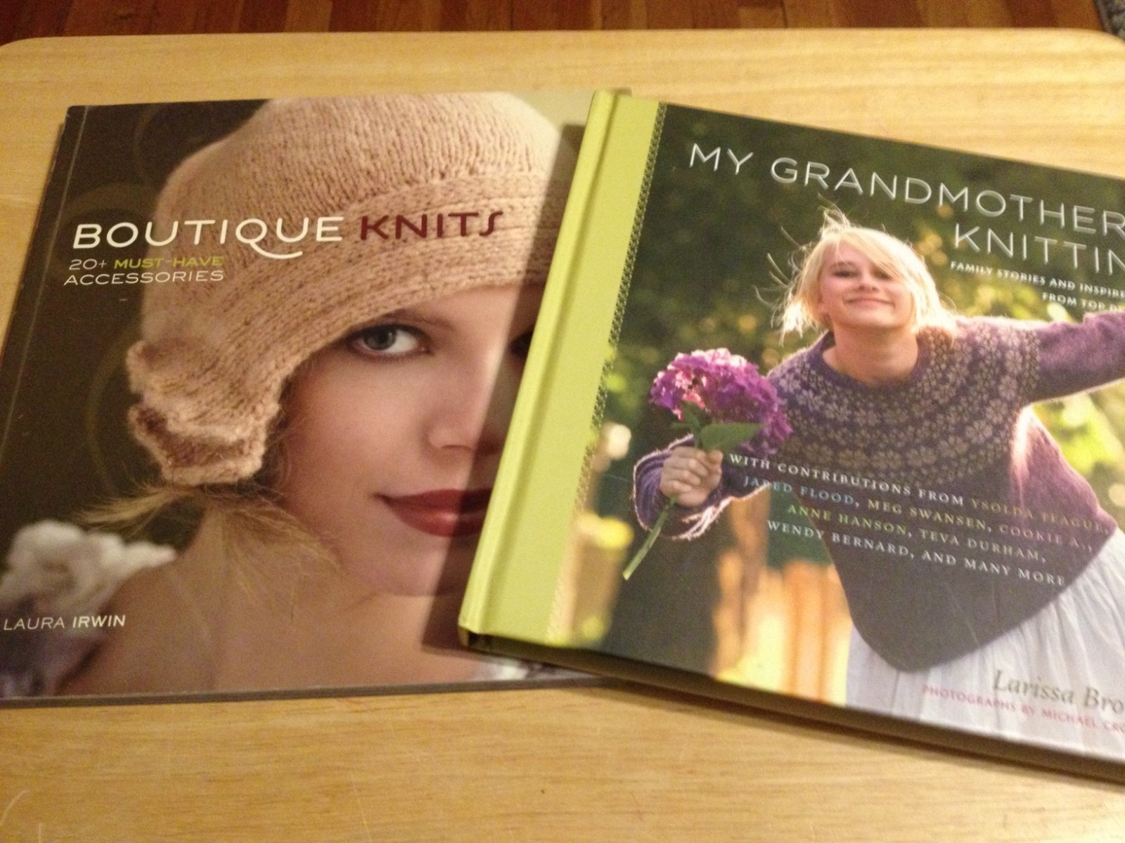 Set of 2 Knitting Pattern Books: Boutique Knits and My Grandmother's Knitting