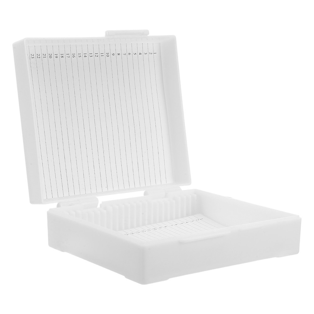Microscope Slide Case Accessories Storage Organizer Plastic Rectangle Holder