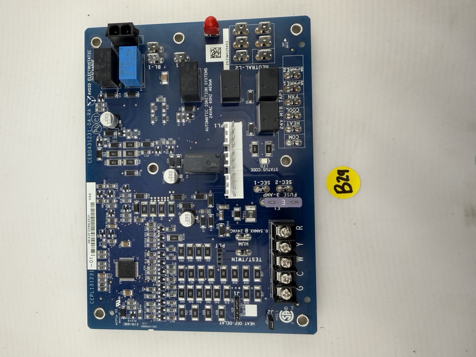 Carrier Furnace Circuit Board HK42FZ0861322 V02 CEBD431231-04-RA CEPL131231-01