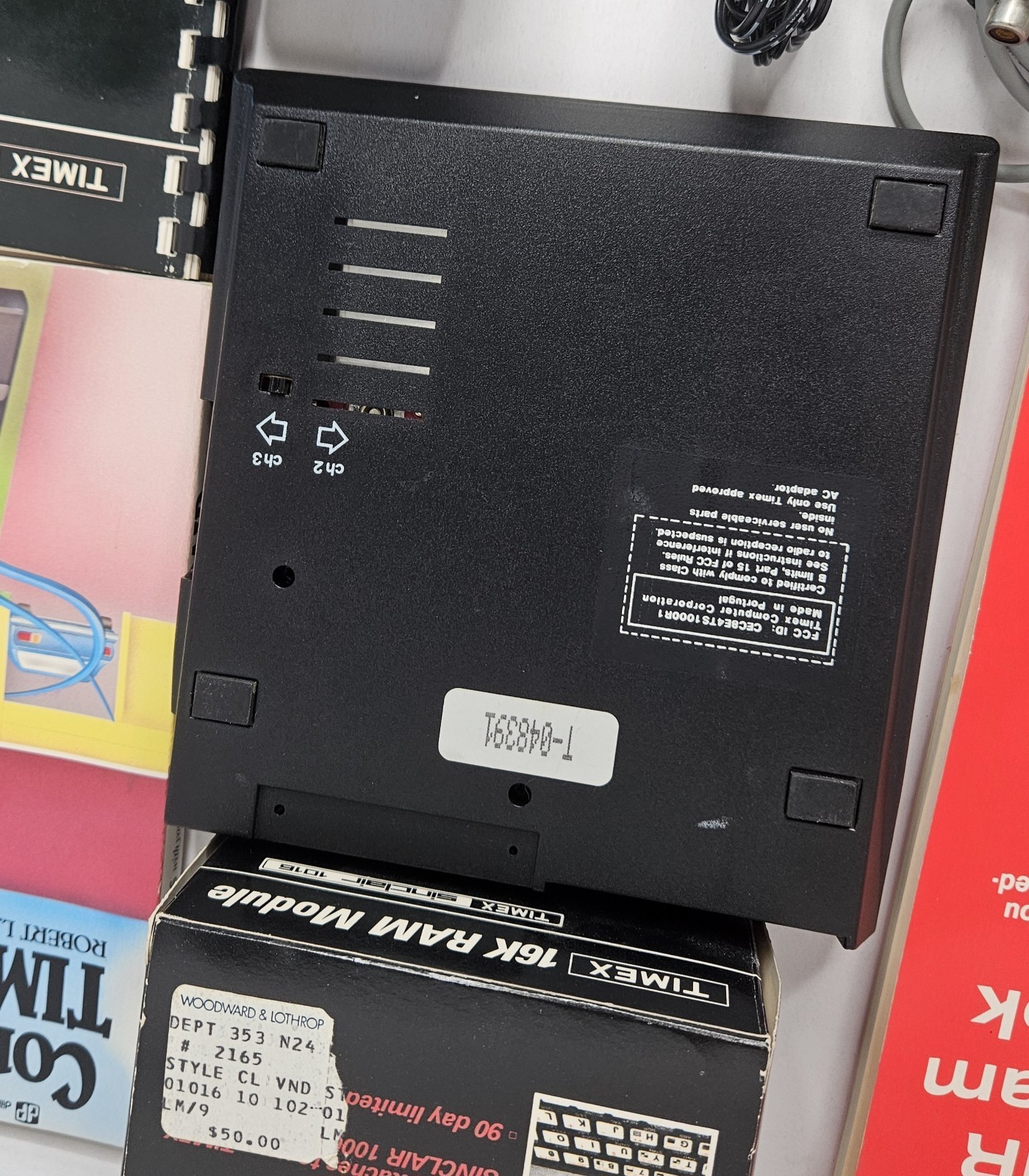 Timex Sinclair 1000 Bundle 16K RAM Tapes Books Untested 1982 PC