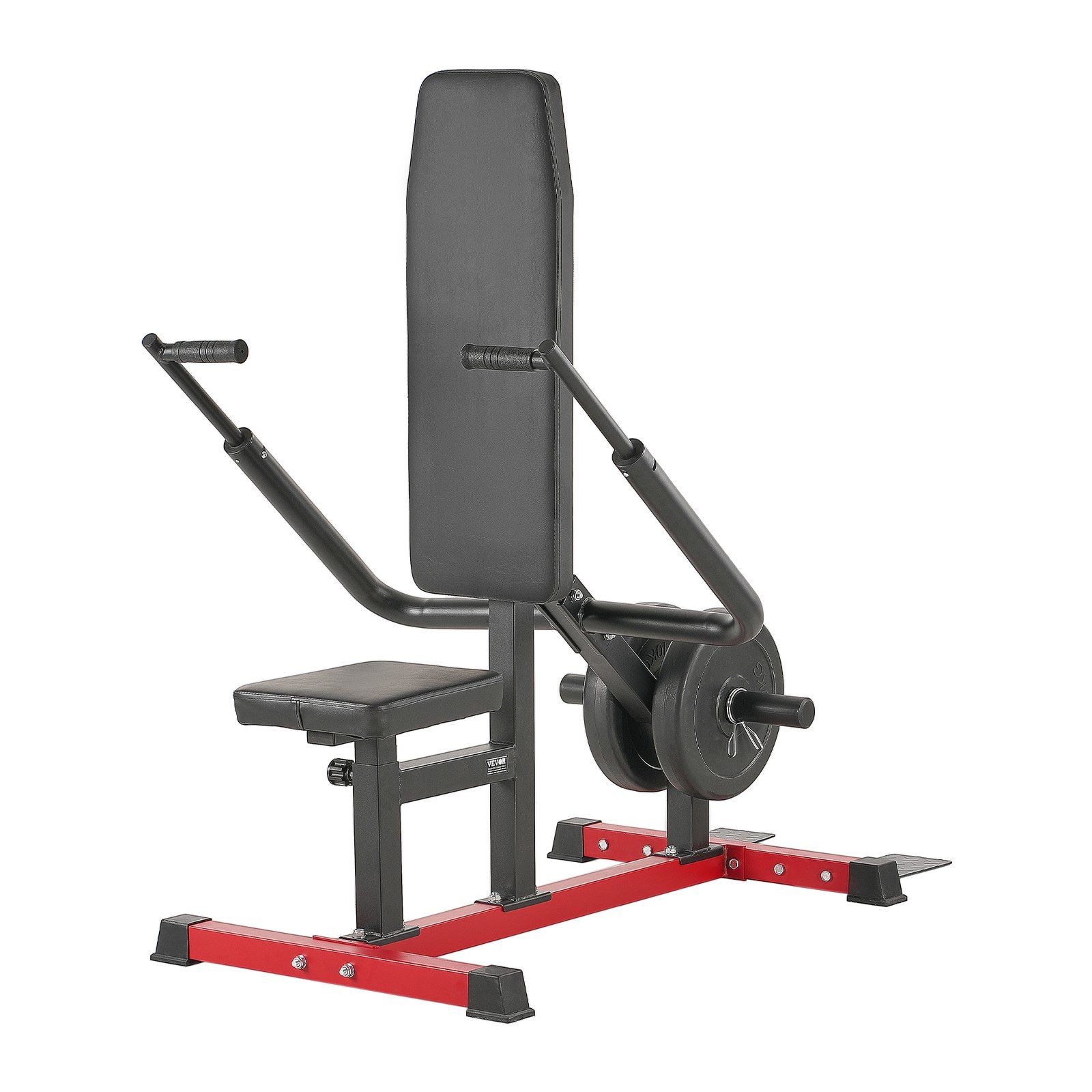 Seated Dip Machine, Tricep Bicep Press Down Machine with Cable Bar, Adjustable S