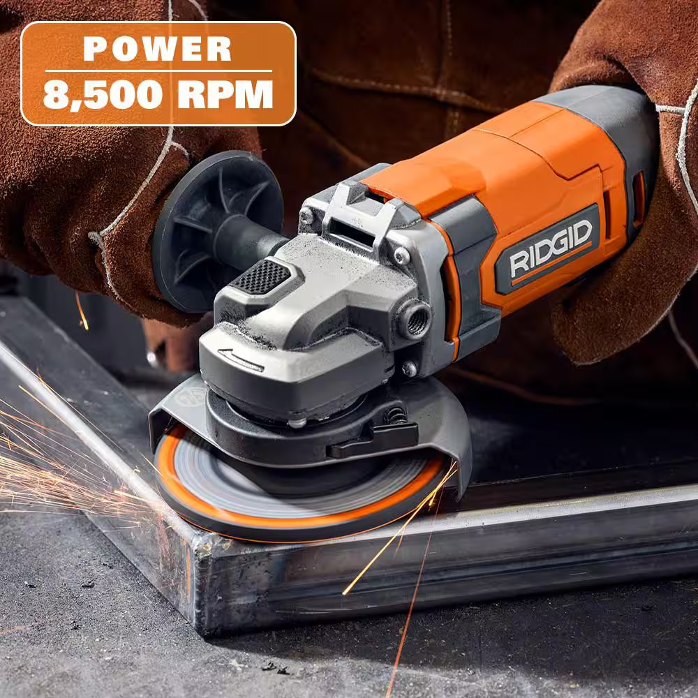 Ridgid 18V Cordless 4 1 2 in Angle Grinder Tool Only