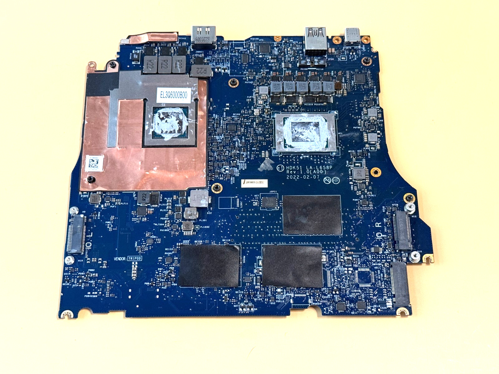 (WORKS, READ) DELL G15 5525 RYZEN 5 6600H CPU MOTHERBOARD LA-L658P 3MJW9 - 6325